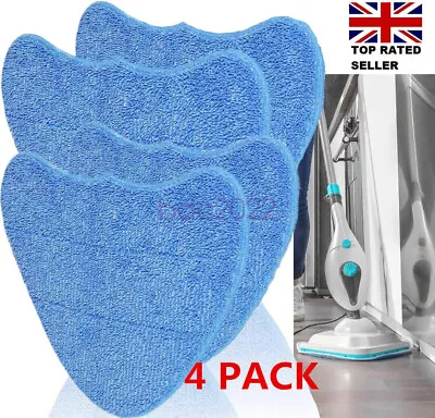 4x Vax S85-CM Steam Clean Multi Microfibre Cleaning Pads For Steam Cleaner Mops • £7.99