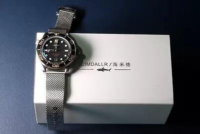 HEIMDALLR Titanium Sea Ghost V2 Black Dial NTTD Dive Watch 200M NH35A 42mm • $150