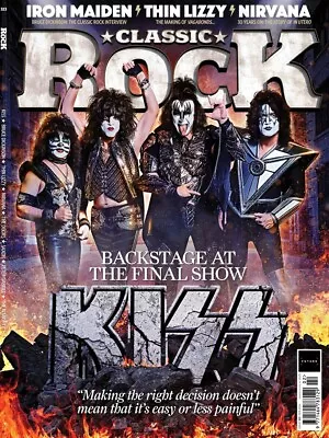 Classic Rock Magazine February 2024 Backstage At The Final Show Kiss Thin Lizzy • $24.95