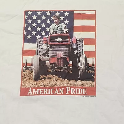 Vintage Massey Ferguson Tractor American Pride Farming Shirt Size XL • $21