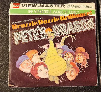 PETE'S DRAGON Disney Movie Vintage View-Master 3 Reel Pack Red Color Shift • $4.95