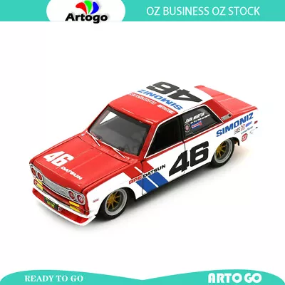 Highly Detailed Replica Tokyo Modern 1971 BRE Datsun 510 Red/White Scale 1:24 • $68.39