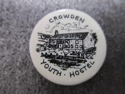 Crowden Youth Hostel YHA Pin Badge Button (L25B) • £3.99