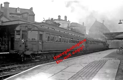 B&W Railway Negative (6mx9cm) No 6414 Auto Train @ Saltash 5th Sept 1951 • £3.75