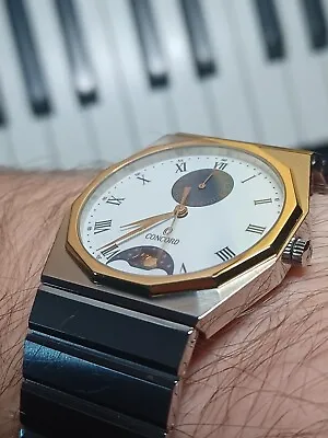 Concord Mariner Moonphase 15.12.117 Rare Quartz Watch (Serviced) • $1150