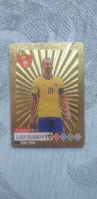 Zlatan Ibrahimovic Sweden Gold World Football Stars • £1.50