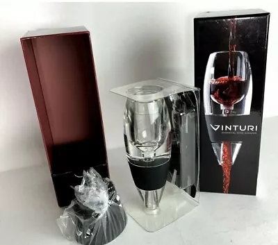 Vinturi Essential Wine Aerator-New In Box-Includes No-drip Stand & Travel Pouch • $14.50