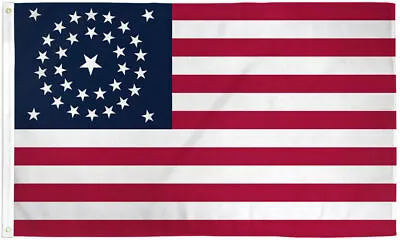 34 Star USA Flag 3x5ft American Historical Flag 34 Stars Flag USA Old Glory • $8.94