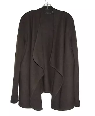 Vince Wool Cardigan Brown Boiled Wool M • $29.99