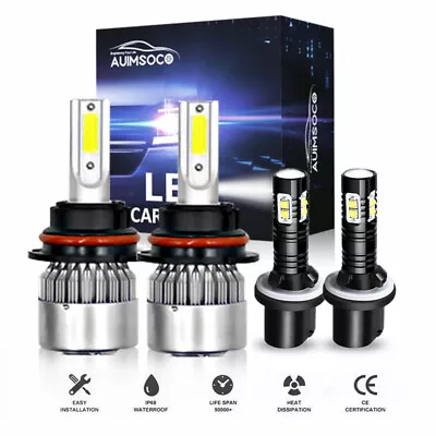 For Lincoln Navigator 1998-2002 White 4X LED Headlights + Fog Lights Bulbs Combo • $28.79