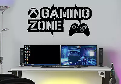 £6.26 • Buy Gaming Zone Wall Stickers Decals XB Gamer Controller Wall Art Kid 1 Gamer Room 