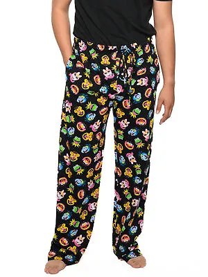 Disney The Muppets Lounge Pajama Sleep Pants Black Kermit Piggy Fozzie Bear • $19.99