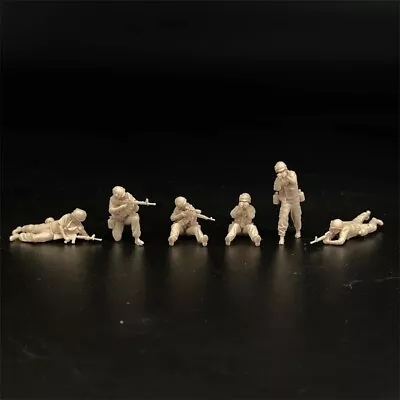 1/72 Scale Resin Model Street Fighting 6 Soldier Figures Military Miniature • $12