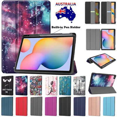 $5.69 • Buy For Samsung Galaxy Tab S6 Lite 10.4  P610 P613 Smart Leather Case Pen Slot Cover