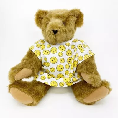 Vermont Teddy Bear Jointed Get Well Hospital Gown Bear Stuffed Plush 16  EUC • $12.95