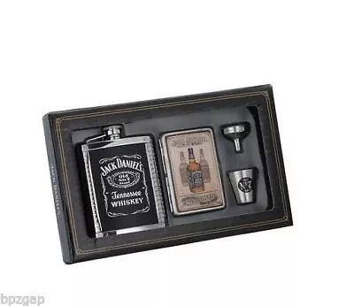 Jack Daniel's Flask Carrying Case & Shot Glass Gift Set #8477 • $92.29