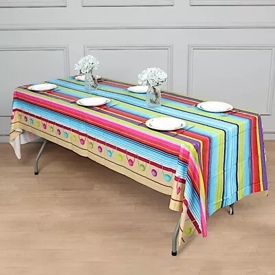 ASSORTED 50  X 108  Rectangular Mexican Fiesta Disposable TABLECLOTH Party Home • $3.07