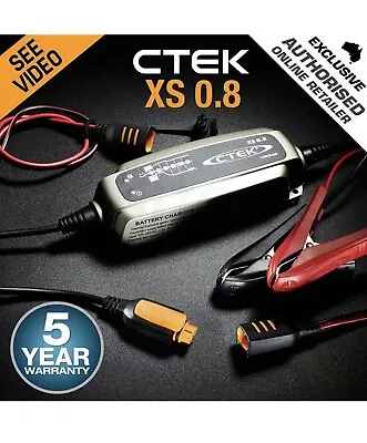 CTEK XS0.8 Model 6 Stage Trickle Smart Battery Charger 12V Bike Car Boat ATV • $103