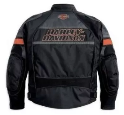 Mens Harley Davidson® Genuine Rumble Black Armor Riding Jacket 98202-13VM Sz XL • $99