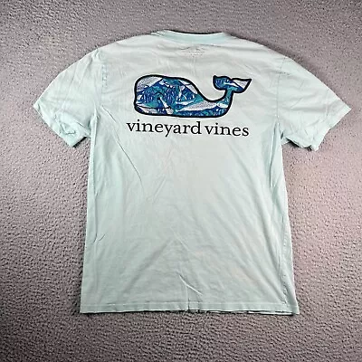 Vineyard Vines T Shirt Womens Small Cyan Blue Whale Graphic Short Sleeve Casual • £13.07