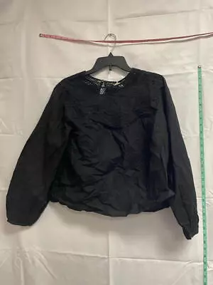 MNG Women's Black Long-Sleeve Blouse Size Medium NWOT • $13.85