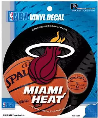 DECAL - VINYL - MIAMI HEAT 4.5 X 4.5 Inches NBA - Licensed New • $2.99