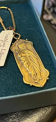 The Vatican Library Collection GoldPlate Sacred Heart Jesus Christ Keychain NIB • $60