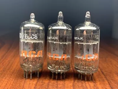 3x Good VINTAGE RCA/MULLARD 12AT7/ECC81  VACUUM TUBE Amplitrex Tested Gt BRITAIN • $45