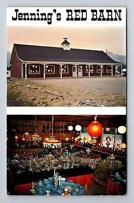 New Martinsville WV-West Virginia Jenning's Red Barn Antique Vintage Postcard • $8.99