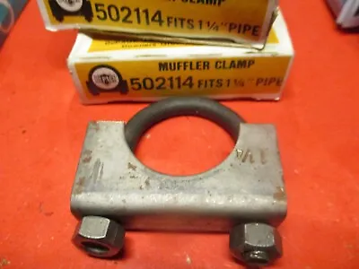 1 1/4- Inch Muffler CLAMP-U-Bolt Exhaust Clamp Universal -MADE IN USA  LOT OF- 2 • $14.95