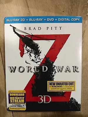 World War Z | 3D Blu-ray + 2D Blu-ray + DVD SLIPCOVER Region A • $9.99