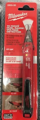 Milwaukee 2203-20 10-1000Ṽ Dual Range Voltage Detector (A6) • $19.99