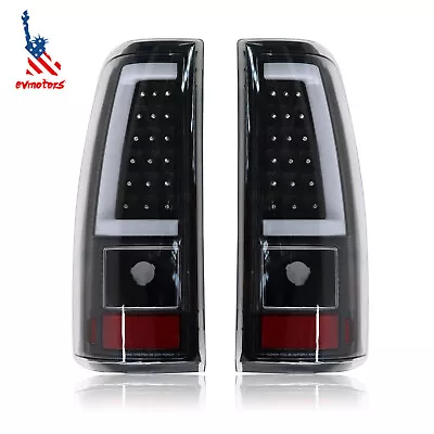 Black LED Tube Tail Light Brake Lamps For 2003-06 Chevy Silverado 1500 2500 3500 • $108.21