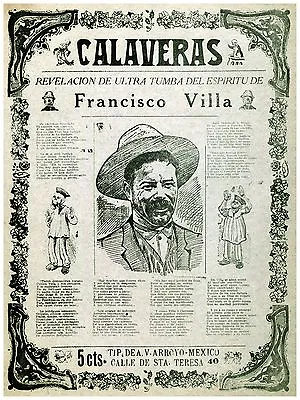 Decorative Poster.Interior Wall Art Design.Pancho Villa Mexico Calaveras.4118 • $57