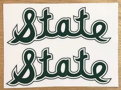 Michigan State Football Helmet Decals - Script • $18.99