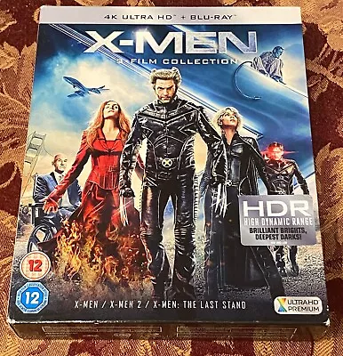 X-men 3-film Collection X-men / X2/ Last Stand 4k Uhd + Blu-ray Fast Post • £24.94