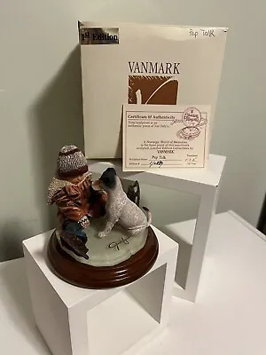 1999 VANMARK Timeless Treasures Figurine  Pep Talk  Signature Engraved  1/1208  • $34.50