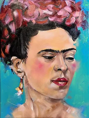 Frida Kahlo (Oil Painting) • $275