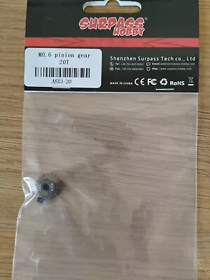 £6.50 • Buy Rc Car Buggy 0.6 Module Pinion 20T  Pinion 20 Tooth