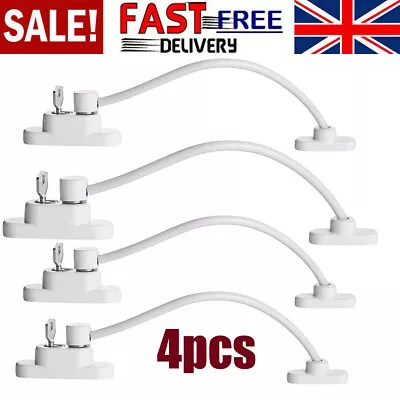 4pcs Security Window And Door UPVC Lock Restrictor For Baby Child Safety Cables • £11.99