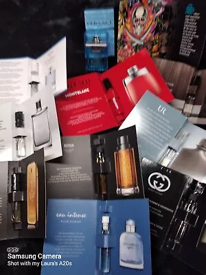 Designer Cologne LOT SAMPLES MEN Gucci Paco Dolce Choo BOSS Versace & MORE! • $34.88