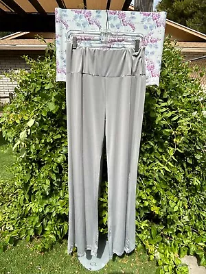 Womens Maternity One Size Gray Waist 26-42 Polyester Spandex Pants • $18