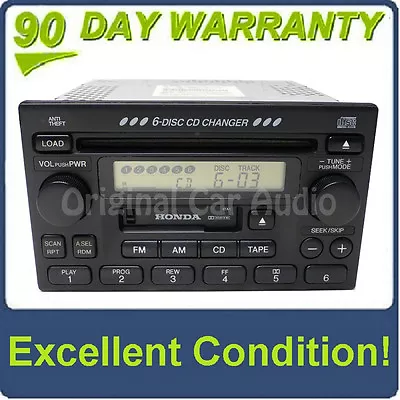 HONDA Accord Civic CR-V CRV Odyssey 6 Disc Changer CD Player Radio Stereo OEM • $161.10