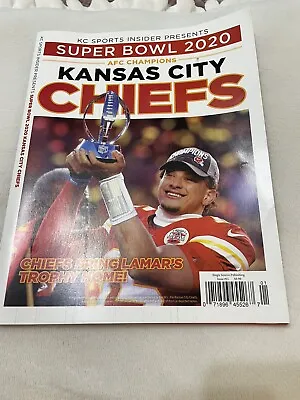 Super Bowl 2020 Kansas City Chiefs Afc Champions Magazine Patrick Mahomes • $15