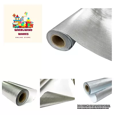 6 Mil Mylar Film Roll Diamond Film Foil Roll Highly Reflective Grow Room 4X25FT • $53.99