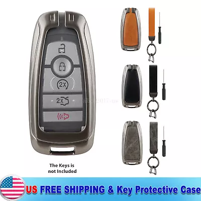 Zinc Key Fob Case Cover Holder Keychain For Ford F150 Fusion Mustang Edge Escape • $9.89