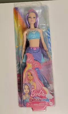  Barbie Dreamtopia Curvy MERMAID Barbie Doll Hot Purple Hair Bend New • $11.99