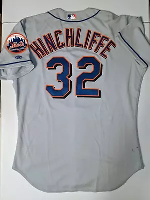 GAME WORN USED Rawlings BRETT HINCHLIFFE NEW YORK METS 2001 Jersey 48 Piazza • $179.99