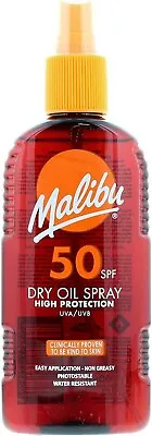 £6.95 • Buy Malibu Sun Tan Protection Lotion Spray Dry Oil Creams SPF's - Choose Product