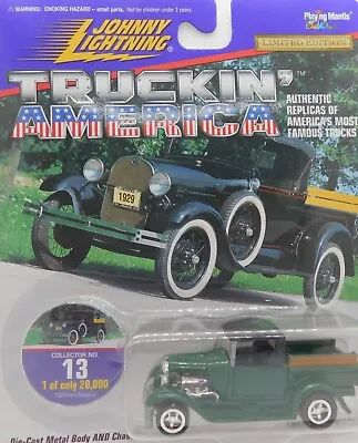 1929 FORD MODEL A  TRUCK Truckin'  America  #13   By Johnny Lightning • $12.67
